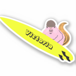 Pegatina Naughty Squirrel #1994 Surfing