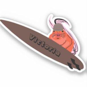 Pegatina Naughty Squirrel #2110 Surfing