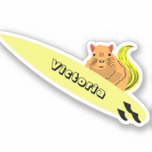 Pegatina Naughty Squirrel #2176 Surfing
