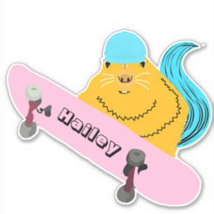 Pegatina Naughty Squirrel #220 Hailey Skateboarding