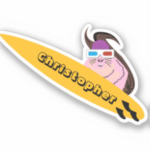 Pegatina Naughty Squirrel #229 Surfing