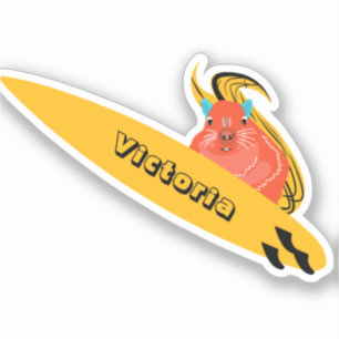 Pegatina Naughty Squirrel #2310 Surfing