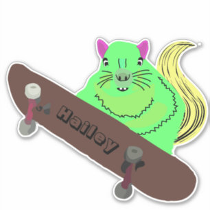 Pegatina Naughty Squirrel #261 Hailey Skateboarding