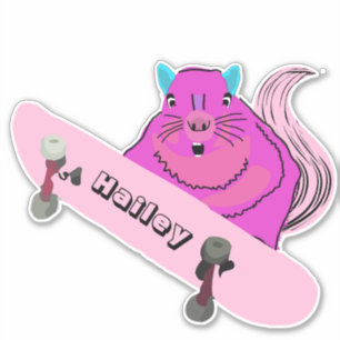 Pegatina Naughty Squirrel #274 Hailey Skateboarding