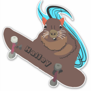 Pegatina Naughty Squirrel #281 Hailey Skateboarding