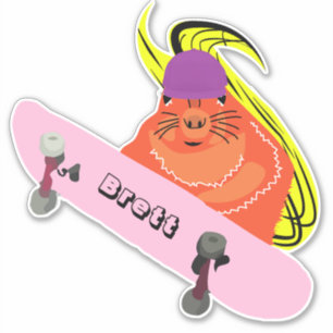 Pegatina Naughty Squirrel #311 Brett Skateboarding