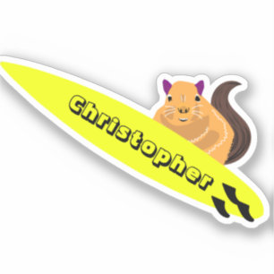 Pegatina Naughty Squirrel #351 Surfing