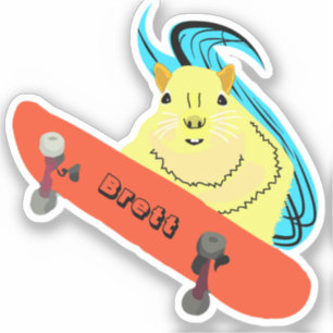 Pegatina Naughty Squirrel #352 Brett Skateboarding