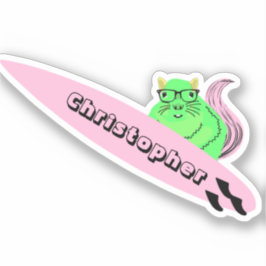 Pegatina Naughty Squirrel #361 Surfing