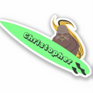 Pegatina Naughty Squirrel #364 Surfing