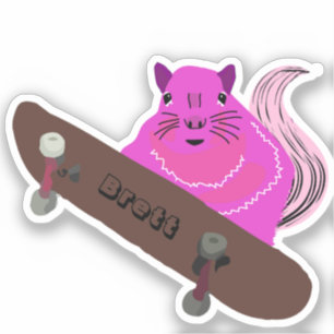 Pegatina Naughty Squirrel #367 Brett Skateboarding
