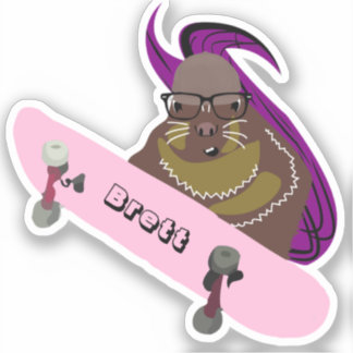 Pegatina Naughty Squirrel #375 Brett Skateboarding