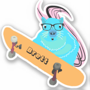 Pegatina Naughty Squirrel #404 Brett Skateboarding