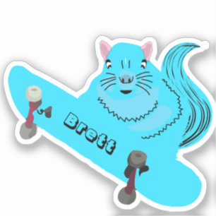 Pegatina Naughty Squirrel #405 Brett Skateboarding