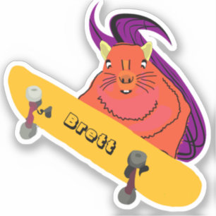 Pegatina Naughty Squirrel #423 Brett Skateboarding