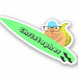 Pegatina Naughty Squirrel #427 Surfing