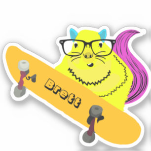 Pegatina Naughty Squirrel #434 Brett Skateboarding