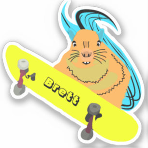 Pegatina Naughty Squirrel #440 Brett Skateboarding