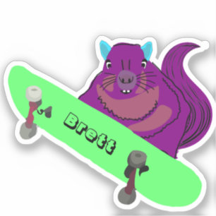 Pegatina Naughty Squirrel #441 Brett Skateboarding