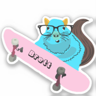 Pegatina Naughty Squirrel #443 Brett Skateboarding