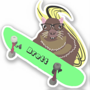 Pegatina Naughty Squirrel #447 Brett Skateboarding