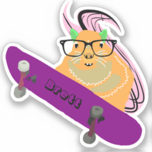 Pegatina Naughty Squirrel #473 Brett Skateboarding