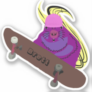 Pegatina Naughty Squirrel #478 Brett Skateboarding
