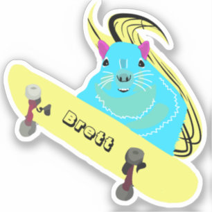 Pegatina Naughty Squirrel #495 Brett Skateboarding