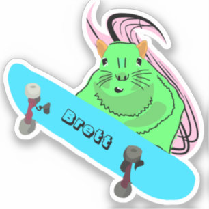 Pegatina Naughty Squirrel #497 Brett Skateboarding