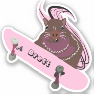 Pegatina Naughty Squirrel #517 Brett Skateboarding