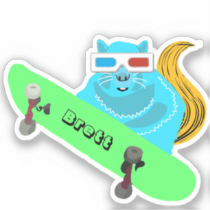 Pegatina Naughty Squirrel #560 Brett Skateboarding