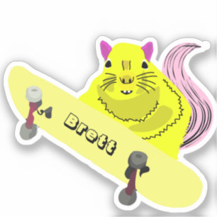 Pegatina Naughty Squirrel #576 Brett Skateboarding
