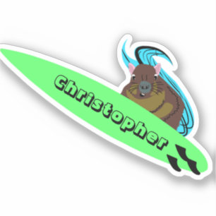 Pegatina Naughty Squirrel #593 Surfing