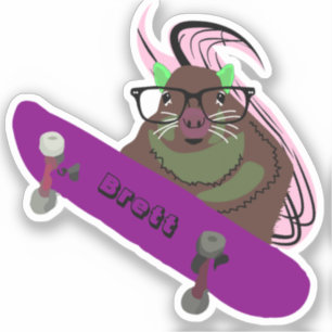 Pegatina Naughty Squirrel #602 Brett Skateboarding