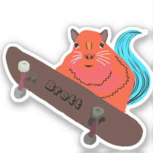Pegatina Naughty Squirrel #611 Brett Skateboarding