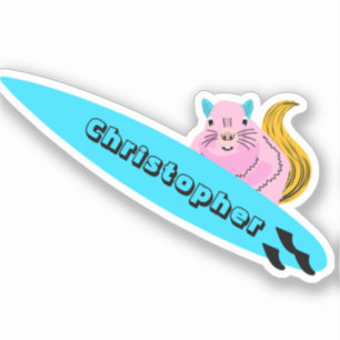 Pegatina Naughty Squirrel #630 Surfing