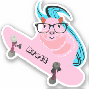 Pegatina Naughty Squirrel #633 Brett Skateboarding