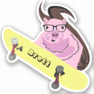 Pegatina Naughty Squirrel #647 Brett Skateboarding
