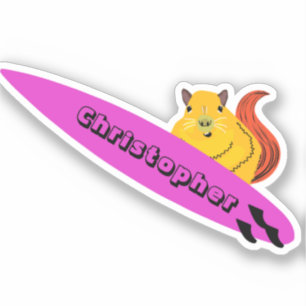 Pegatina Naughty Squirrel #648 Surfing