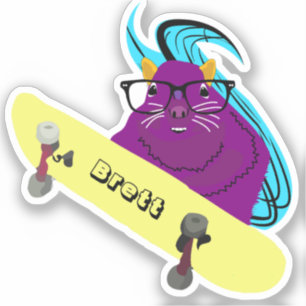Pegatina Naughty Squirrel #654 Brett Skateboarding