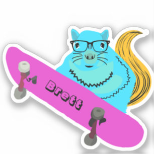Pegatina Naughty Squirrel #659 Brett Skateboarding