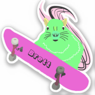 Pegatina Naughty Squirrel #763 Brett Skateboarding