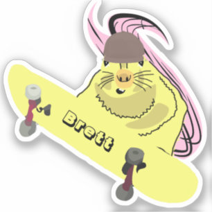 Pegatina Naughty Squirrel #767 Brett Skateboarding