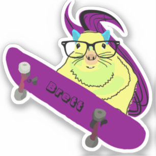 Pegatina Naughty Squirrel #772 Brett Skateboarding