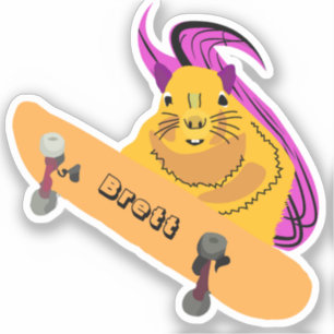 Pegatina Naughty Squirrel #774 Brett Skateboarding