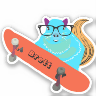 Pegatina Naughty Squirrel #801 Brett Skateboarding