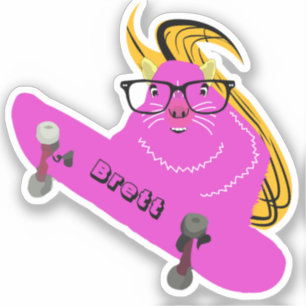 Pegatina Naughty Squirrel #807 Brett Skateboarding