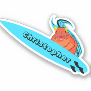 Pegatina Naughty Squirrel #819 Surfing