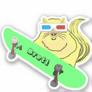 Pegatina Naughty Squirrel #858 Brett Skateboarding
