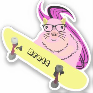 Pegatina Naughty Squirrel #872 Brett Skateboarding